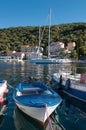Valun port and town in Croatia Royalty Free Stock Photo