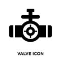 Valve icon vector isolated on white background, logo concept of Royalty Free Stock Photo