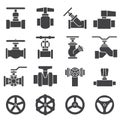 Valve and Taps icon set