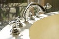 Faucet and shower head of of bath tub Royalty Free Stock Photo