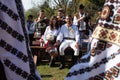 Vama, Romania, September 28th, 2019, People wearing traditional play a wedding look like in Bucovina - mirii Royalty Free Stock Photo