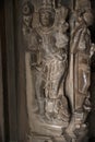 VAMANA TEMPLE : Dancer inside the temple, Western Group, Khajuraho, Madhya Pradesh,