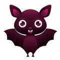 Vampire Bat cute cartoon character Royalty Free Stock Photo
