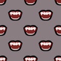 Vampire black mouth. Wallpaper