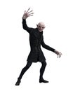 Vampire demon in taunting pose. 3d illustration isolated on white background