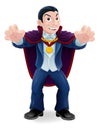 Vampire Count Dracula Halloween Cartoon Character