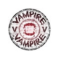 Vampire grunge rubber stamp Royalty Free Stock Photo