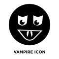 Vampire icon vector isolated on white background, logo concept o