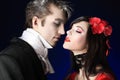 Vampire kiss Royalty Free Stock Photo