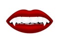 Vampire mouth Royalty Free Stock Photo