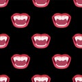 Vampire mouth. Wallpaper