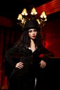 Vampire next to bar Royalty Free Stock Photo