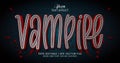 Vampire text effect style template Royalty Free Stock Photo