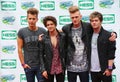 The Vamps British pop band participates at Arthur Ashe Kids Day 2014 at Billie Jean King National Tennis Center Royalty Free Stock Photo