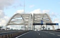 Van Brienenoordbrug bridge on motorway A16 in Rotterdam Royalty Free Stock Photo