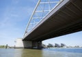 Van brienenoordbrug over river Nieuwe Maas in city of rotterdam in the netherlands Royalty Free Stock Photo