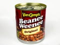 Van Camp`s Beanee Weenee Franks and Beans Royalty Free Stock Photo