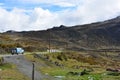 Van driving a road in Merida, Venezuela Royalty Free Stock Photo