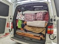 Van full of house clearance items Royalty Free Stock Photo