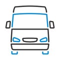 Van Icon Royalty Free Stock Photo