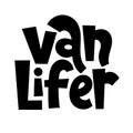 Van life lettering Royalty Free Stock Photo