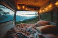 Van life travel concept.