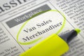 Van Sales Merchandiser Job Vacancy. 3D.