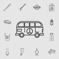 van style hippie icon. Detailed set of life style icons. Premium quality graphic design. One of the collection icons for websites,