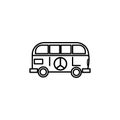 Van style hippie icon