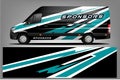 Van wrap design. Wrap, sticker and decal design