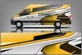 Van Wrap Livery design. Ready print wrap design for Van. - Vector