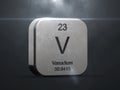 Vanadium element from the periodic table