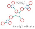 Vanadyl nitrate VON3O9 molecule