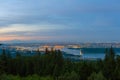 Vancouver BC Canada Cityscape Aerial View at Dawn Royalty Free Stock Photo