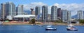 Downtown Vancouver, British Columbia and the Rogers Arena Royalty Free Stock Photo