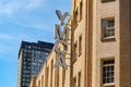 Vancouver BC, Canada. June 2nd 2019 YMCA sign and logo in Downtown Vancouver British Columbia, Canada
