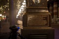 VANCOUVER, BC, CANADA - NOV 27, 2015: The old steam clock in Vancouver`s historic Gastown. Royalty Free Stock Photo