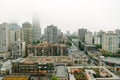 Vancouver BC, Canada - sep, 2019 View of downtown at big megapolis Royalty Free Stock Photo