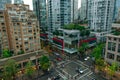 Vancouver BC, Canada - sep, 2019 View of downtown at big megapolis Royalty Free Stock Photo