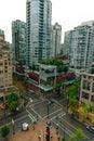 Vancouver BC, Canada - sep, 2019 View of downtown at big megapolis Royalty Free Stock Photo