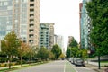 Vancouver BC, Canada - sep, 2019 View of downtown at big megapolis Royalty Free Stock Photo