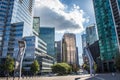 Vancouver, BC Canada - Septembre 2, 2020: Skyscrapers Street View Of Corporate Buildings Royalty Free Stock Photo