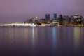 Vancouver BC City Skyline at Dawn Royalty Free Stock Photo