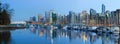 Vancouver BC City Skyline at Dusk Royalty Free Stock Photo