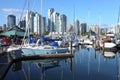 Vancouver BC downtown skyline at False creek Royalty Free Stock Photo