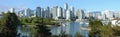 Vancouver BC skyline at False creek.