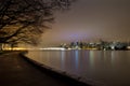 Vancouver BC Stanley Park Seawall at Dawn