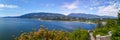 Vancouver beach and lion gate bridge Royalty Free Stock Photo