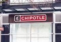 A Chipotle Mexican Grill a Fast-food chain offering Mexican fare, including Royalty Free Stock Photo