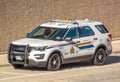 A RCMP or Royal Canadian Mounted Police vehicle